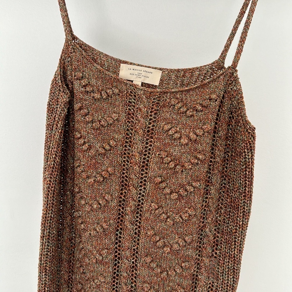 Sezane Sparkly Knited Tank size XS